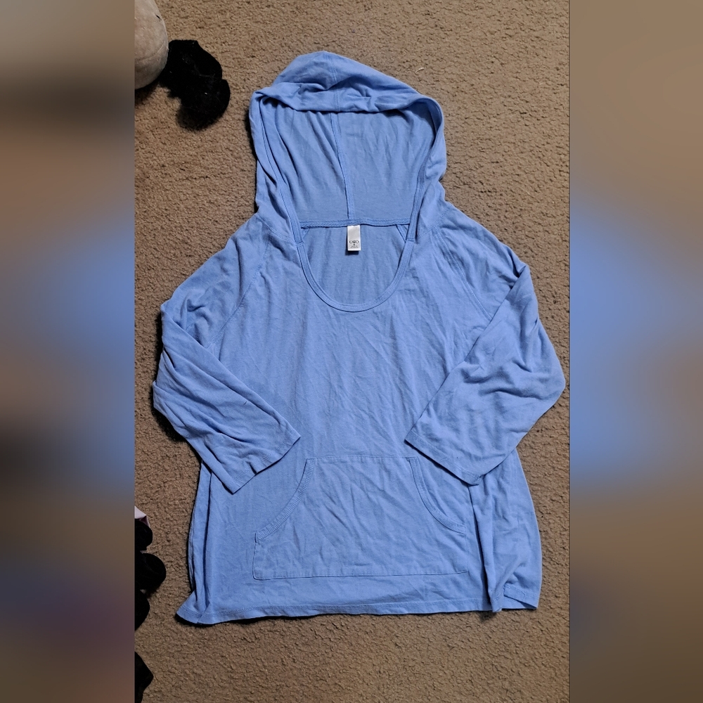 Cato Quarter Sleeve Hoodie Shirt Size Medium